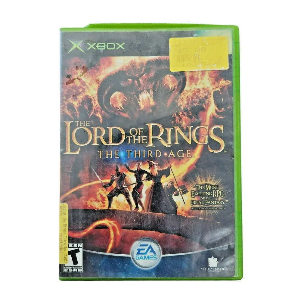 Xbox‎ The Lord of the Rings The Third Age Game